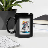 Ukulele’s Uplifting Utopia Black Mug